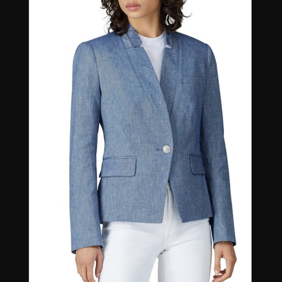Veronica Beard Farley Dickey Blazer in Blue Size 2